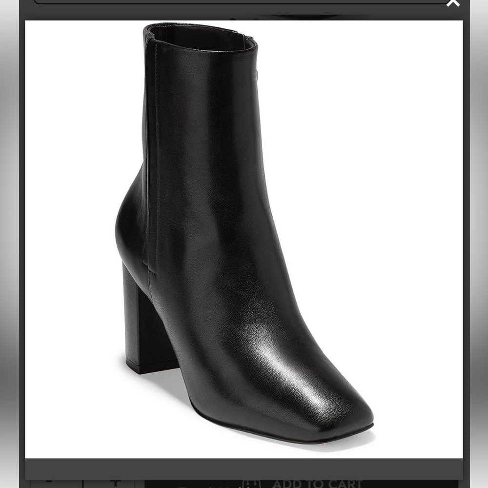 Cole Haan black booties